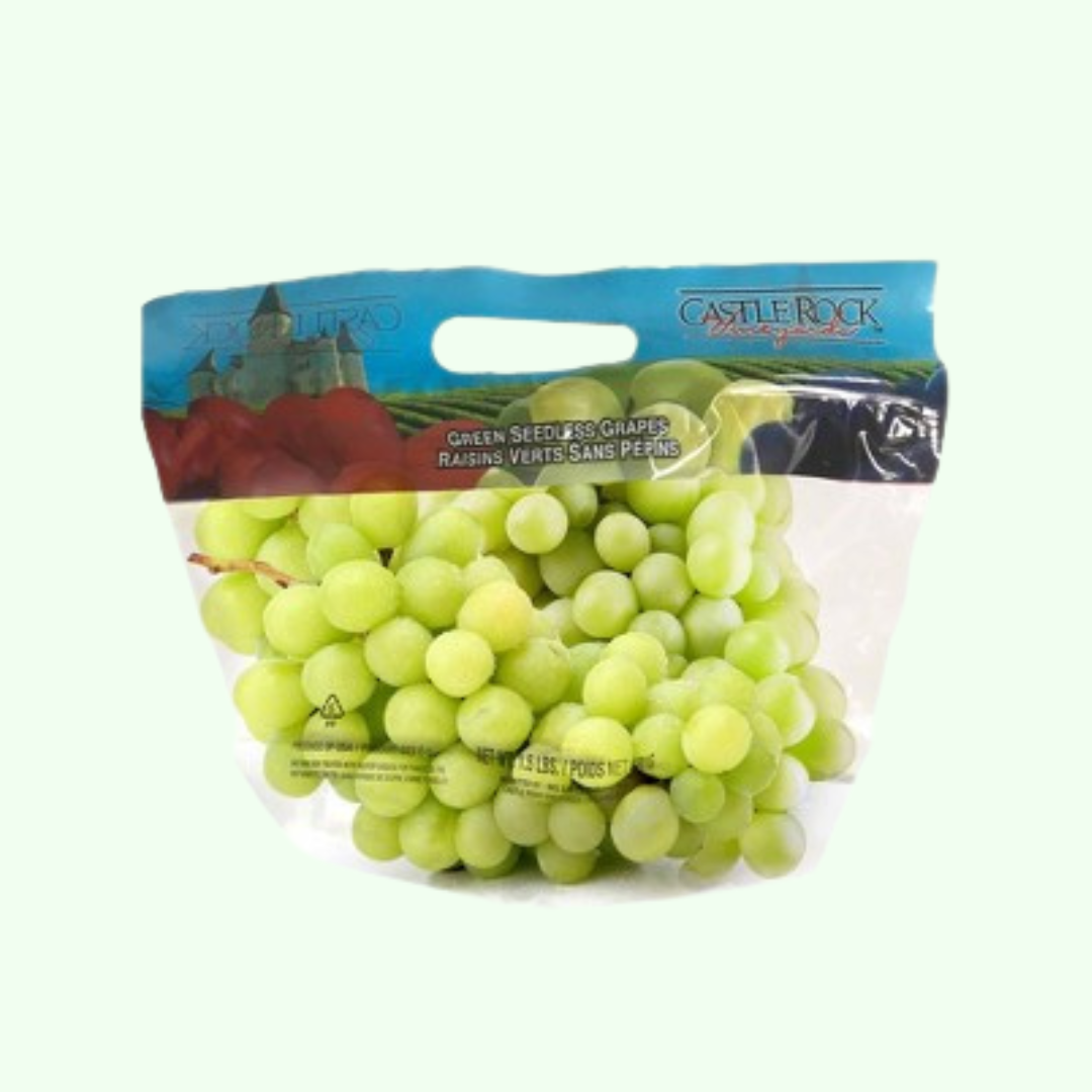 Grapes Green Seedless 2lb Bag Fresh Truck